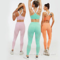 Conjunto deportivo de fitness de 2 piezas para mujer Yoga